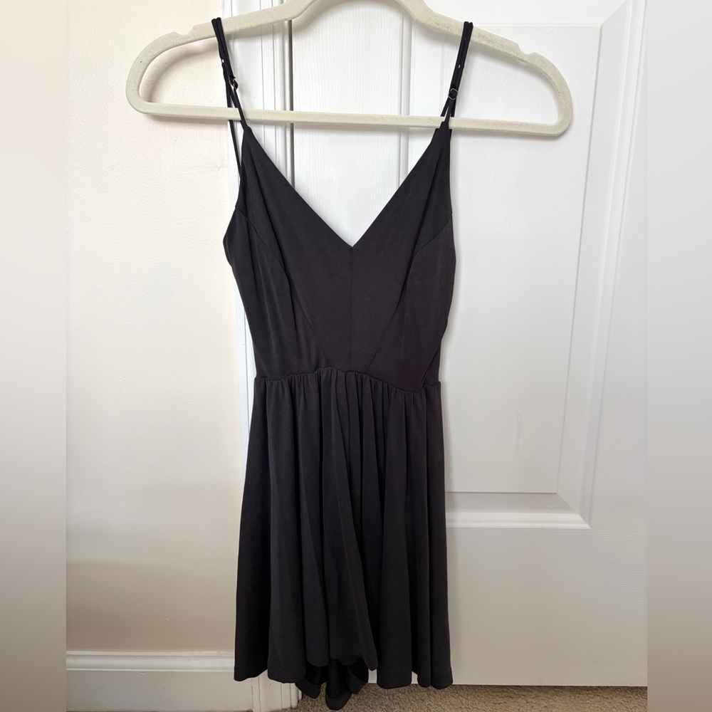 Urban Outfitters Silence + Noise Dark Grey Romper